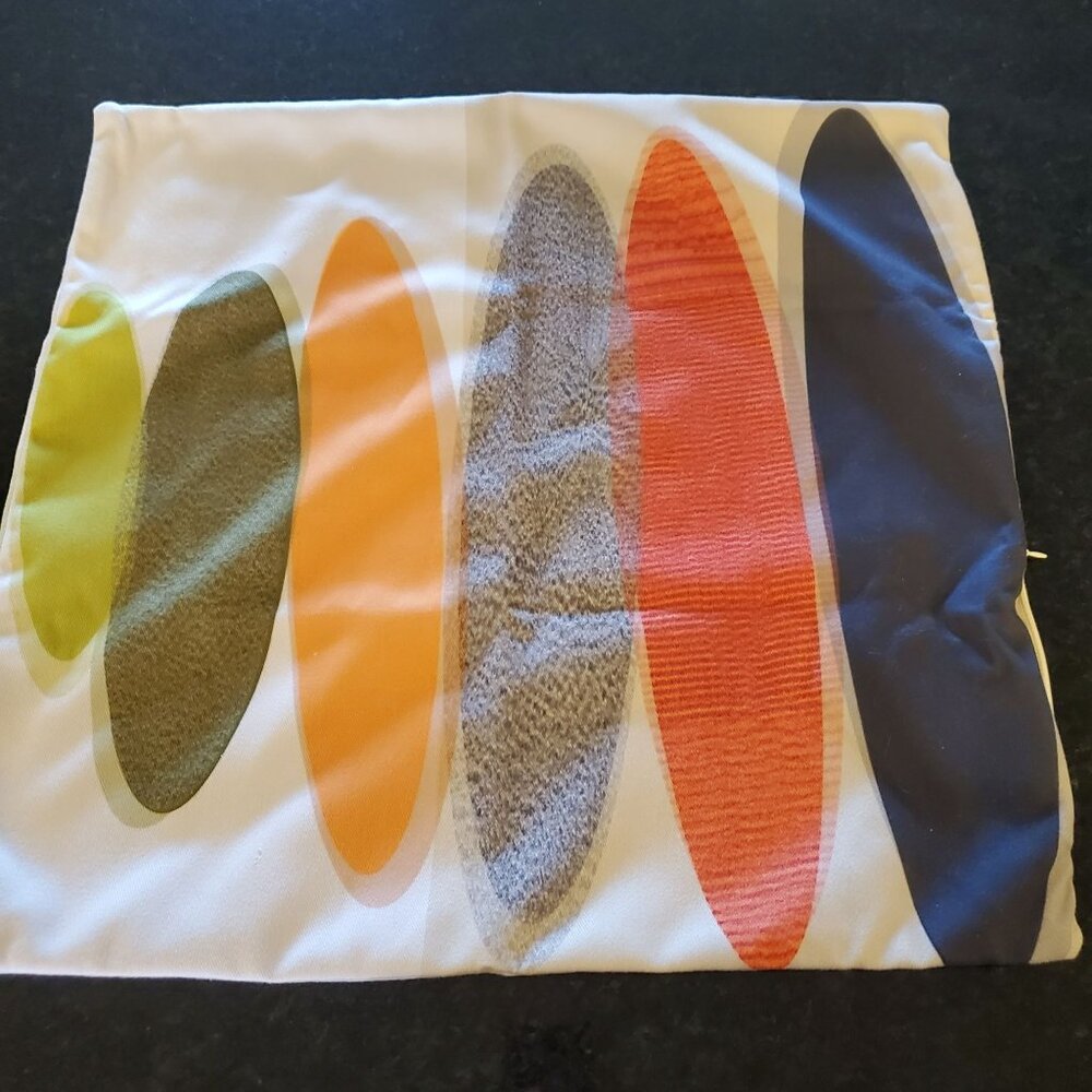 MCM Retro Abstract Pillow Cover ONLY 18x20 Inch By Society6 Multi-colored